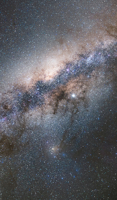 Rolgordijn voor het raam Melkweg