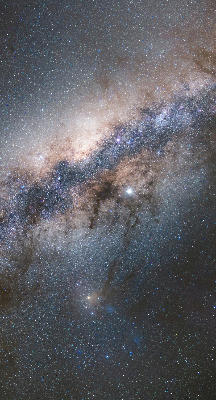 Rolgordijn voor het raam Melkweg