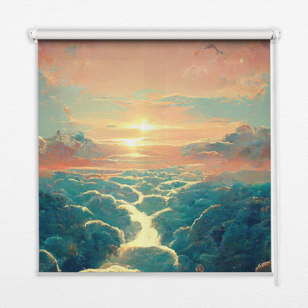 Rolgordijn verduisterend Zonsondergang