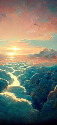 Rolgordijn verduisterend Zonsondergang