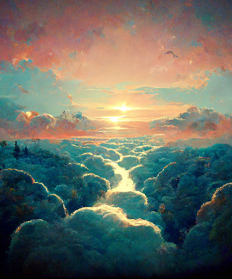 Rolgordijn verduisterend Zonsondergang