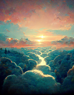 Rolgordijn verduisterend Zonsondergang