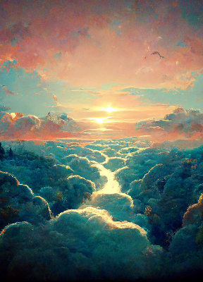 Rolgordijn verduisterend Zonsondergang