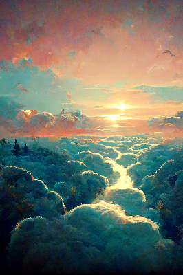 Rolgordijn verduisterend Zonsondergang