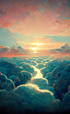 Rolgordijn verduisterend Zonsondergang