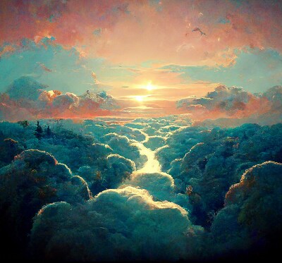 Rolgordijn verduisterend Zonsondergang