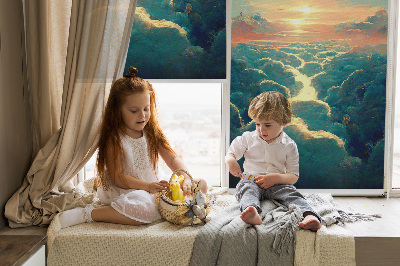 Rolgordijn verduisterend Zonsondergang