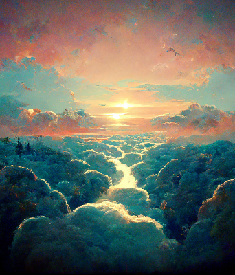 Rolgordijn verduisterend Zonsondergang