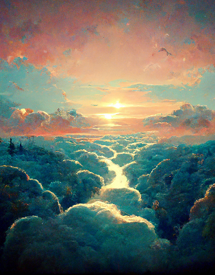 Rolgordijn verduisterend Zonsondergang