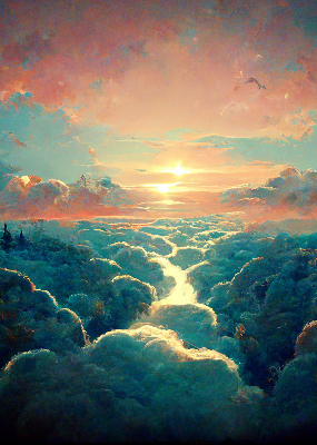 Rolgordijn verduisterend Zonsondergang