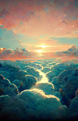 Rolgordijn verduisterend Zonsondergang