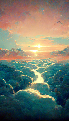 Rolgordijn verduisterend Zonsondergang