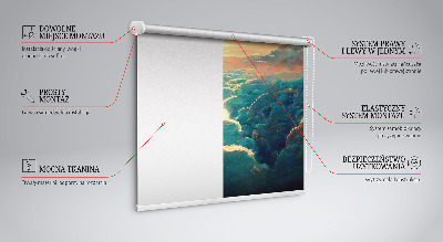 Rolgordijn verduisterend Zonsondergang