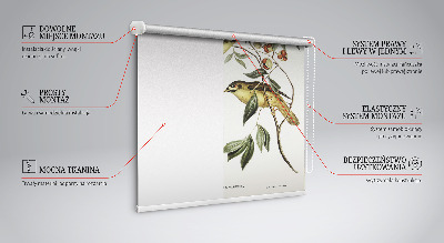 Rolgordijn verduisterend Vogels op een boom