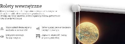 Rolgordijn verduisterend Rivier in het maanlicht