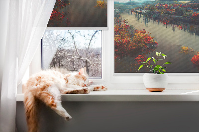 Rolgordijn verduisterend Rivier in het maanlicht