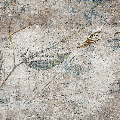 Rolgordijn voor het raam Weerspiegelde bladeren