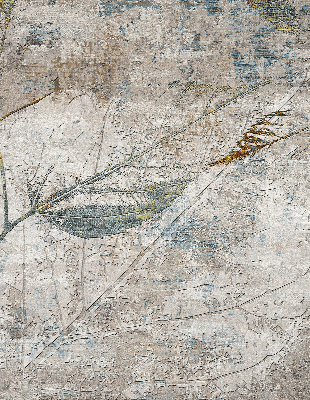 Rolgordijn voor het raam Weerspiegelde bladeren