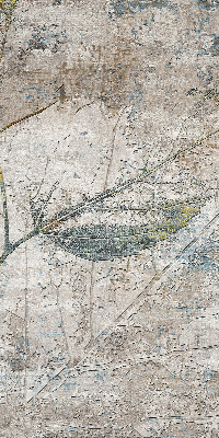 Rolgordijn voor het raam Weerspiegelde bladeren