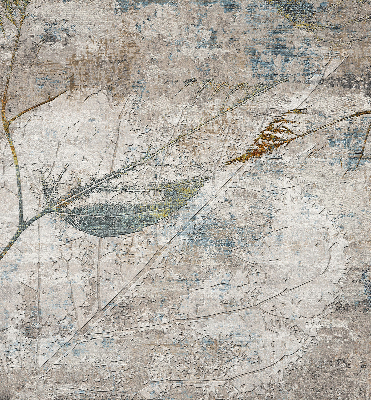 Rolgordijn voor het raam Weerspiegelde bladeren