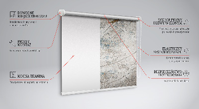 Rolgordijn voor het raam Weerspiegelde bladeren