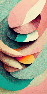 Rolgordijn voor het raam Abstractie