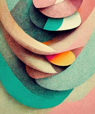 Rolgordijn voor het raam Abstractie