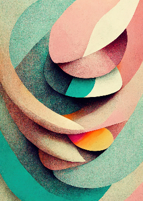 Rolgordijn voor het raam Abstractie