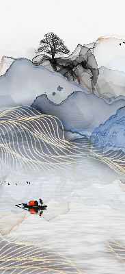 Rolgordijn verduisterend Vage bergen