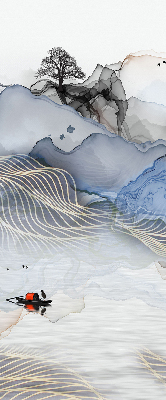 Rolgordijn verduisterend Vage bergen