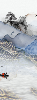 Rolgordijn verduisterend Vage bergen