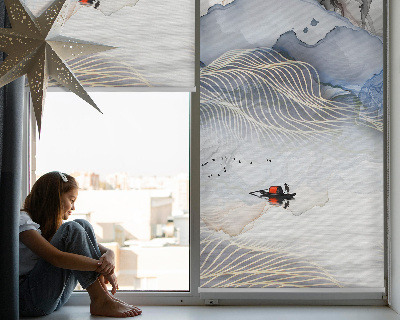 Rolgordijn verduisterend Vage bergen