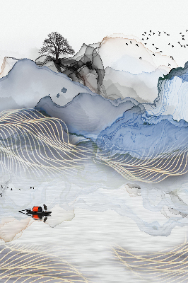 Rolgordijn verduisterend Vage bergen