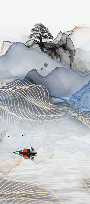 Rolgordijn verduisterend Vage bergen