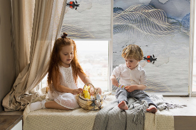 Rolgordijn verduisterend Vage bergen