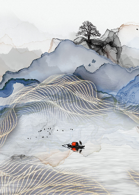 Rolgordijn verduisterend Vage bergen