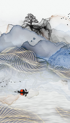 Rolgordijn verduisterend Vage bergen