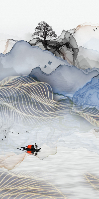 Rolgordijn verduisterend Vage bergen