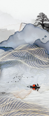 Rolgordijn verduisterend Vage bergen