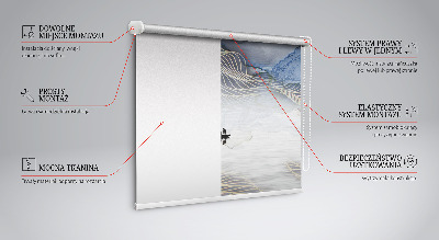 Rolgordijn verduisterend Vage bergen