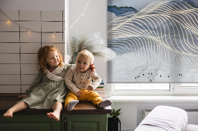 Rolgordijn verduisterend Vage bergen