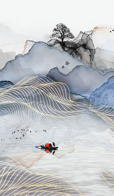 Rolgordijn verduisterend Vage bergen