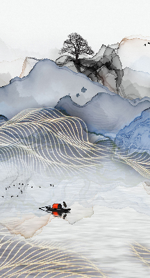 Rolgordijn verduisterend Vage bergen