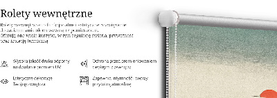 Rolgordijn voor het raam Geschilderde bergen