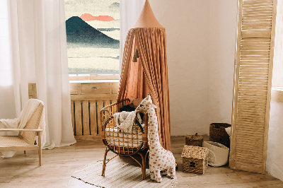 Rolgordijn voor het raam Geschilderde bergen