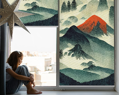 Rolgordijn verduisterend Bergen in de mist