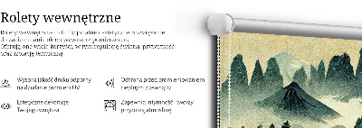 Rolgordijn verduisterend Bergen in de mist