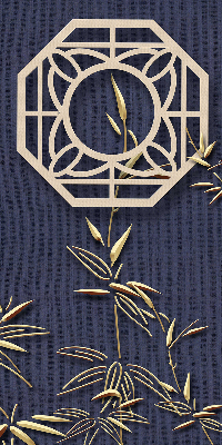 Rolgordijn verduisterend Het meer achter de bloemen