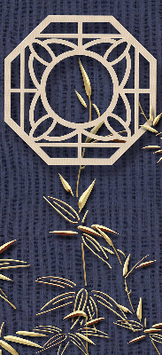 Rolgordijn verduisterend Het meer achter de bloemen