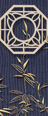 Rolgordijn verduisterend Het meer achter de bloemen